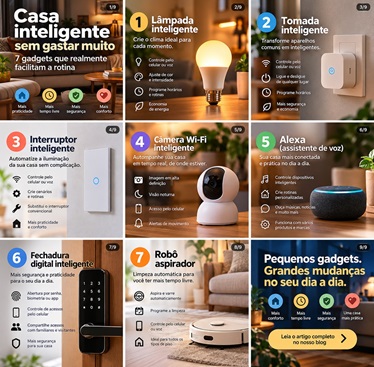 “Casa inteligente sem gastar muito: 7 gadgets que realmente facilitam a rotina